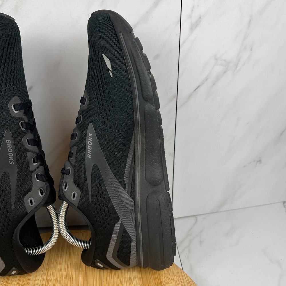 Brooks Ghost 15 Womens Size 10 B Triple Black Running Walk Gym Shoes 1203801B020 - Picture 6 of 12